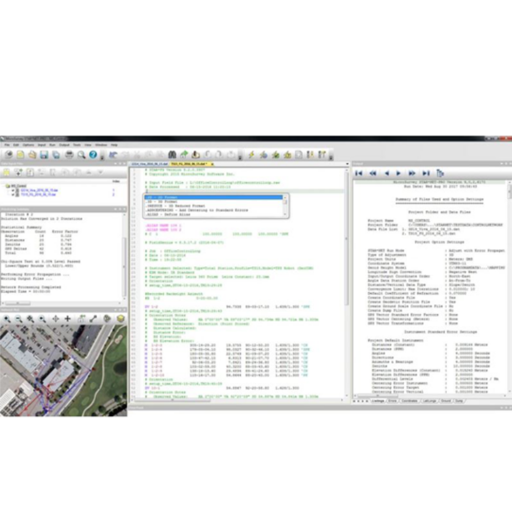 MicroSurvey STAR*NET Application Layout