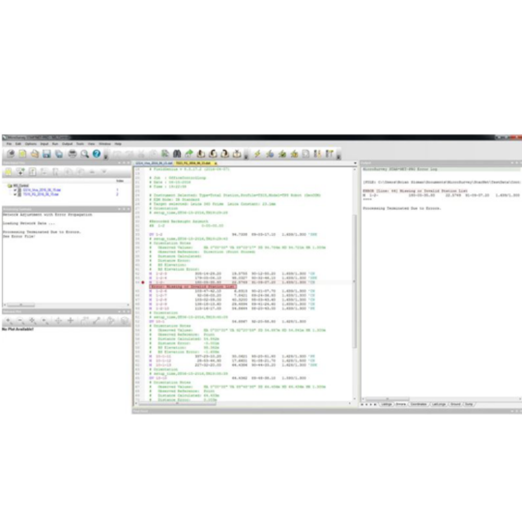 MicroSurvey STAR*NET Application Layout 2