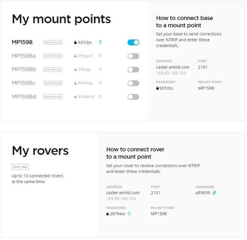 Using NTRIP with Emlid's Reach RS2