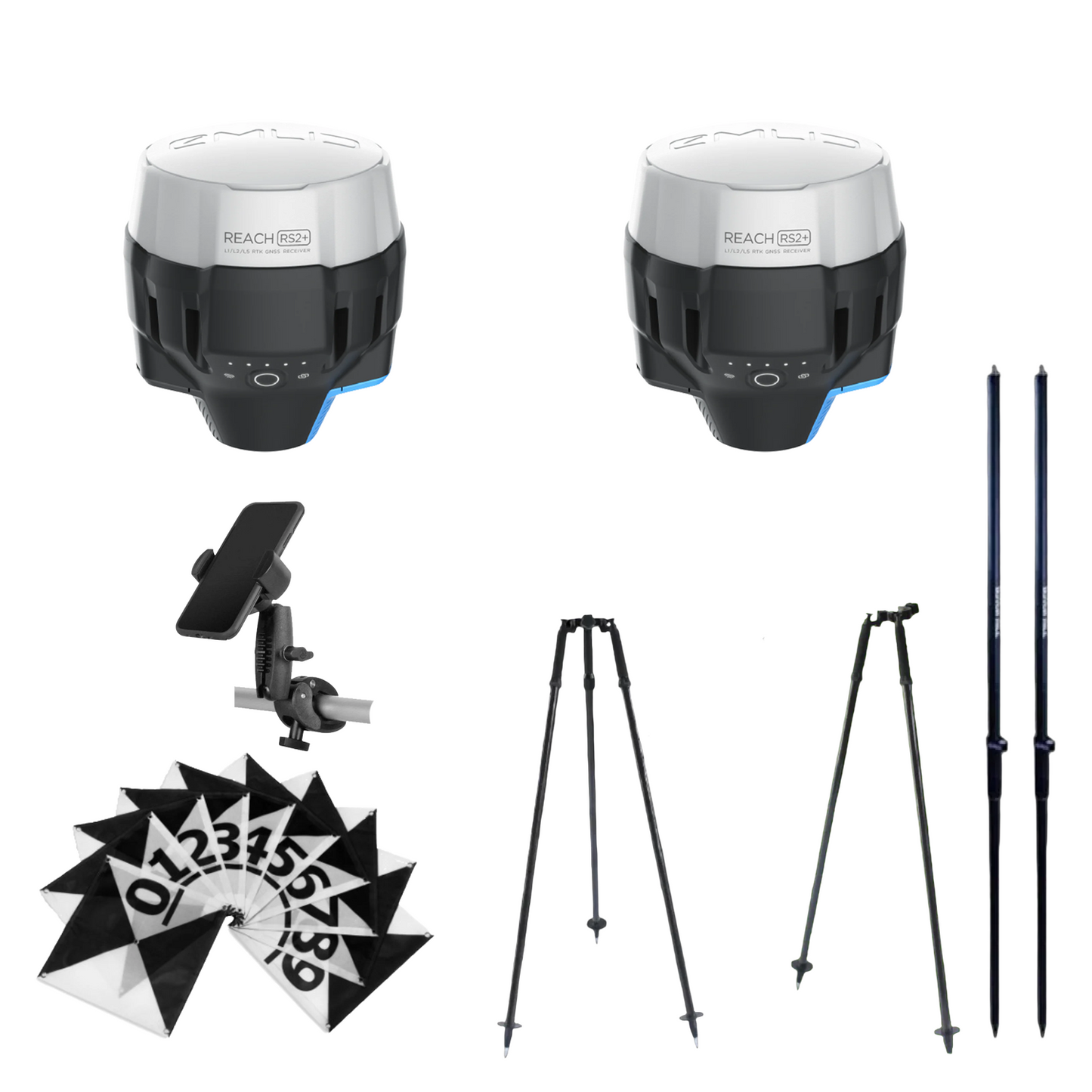 Emlid Reach RS2+ Base/Rover Ground Control Point (GCP) Kit