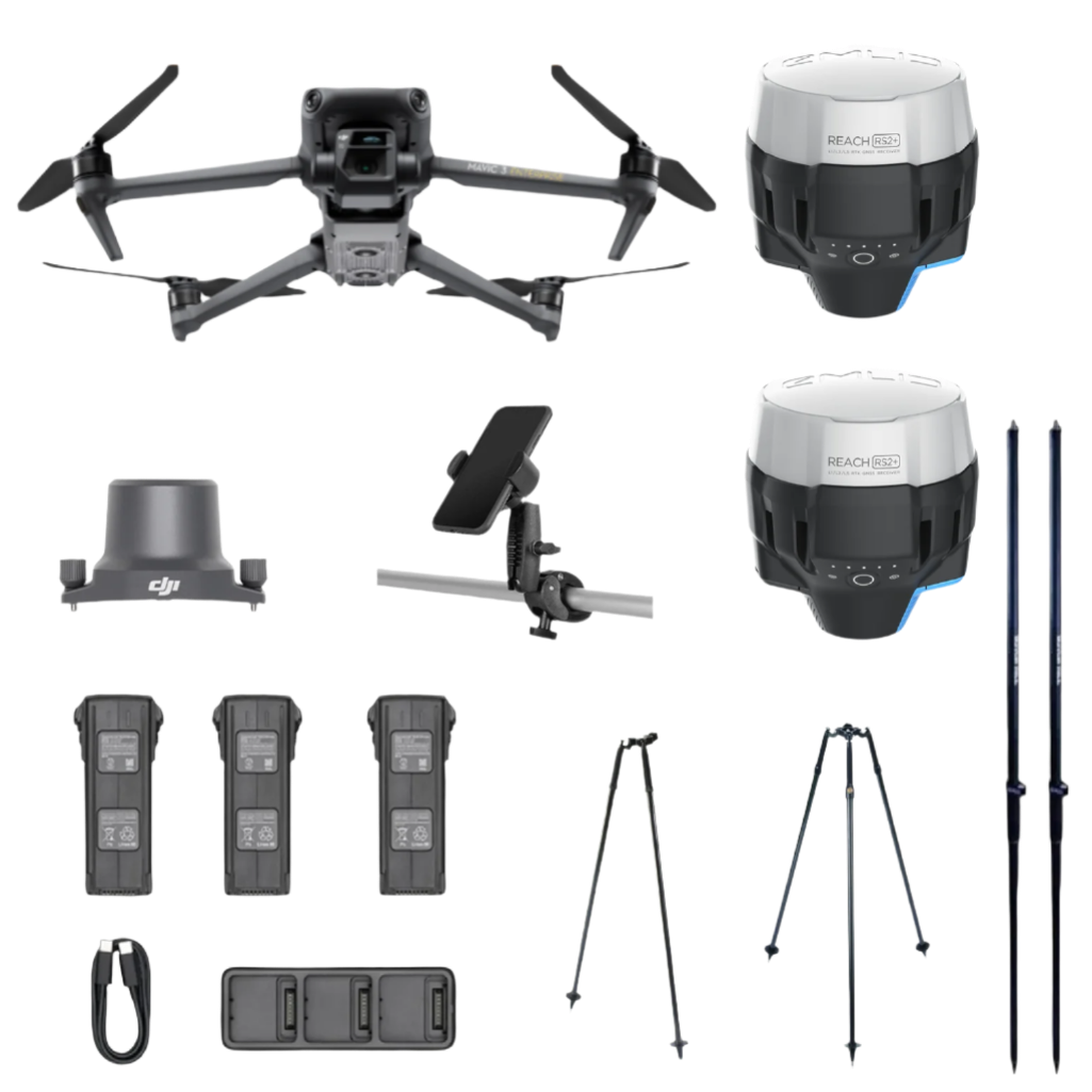 Mavic 3E RTK Kit with Emlid Base/Rover for GCPs